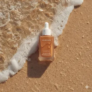 Golden Beach Skincare Bottle Photography preview